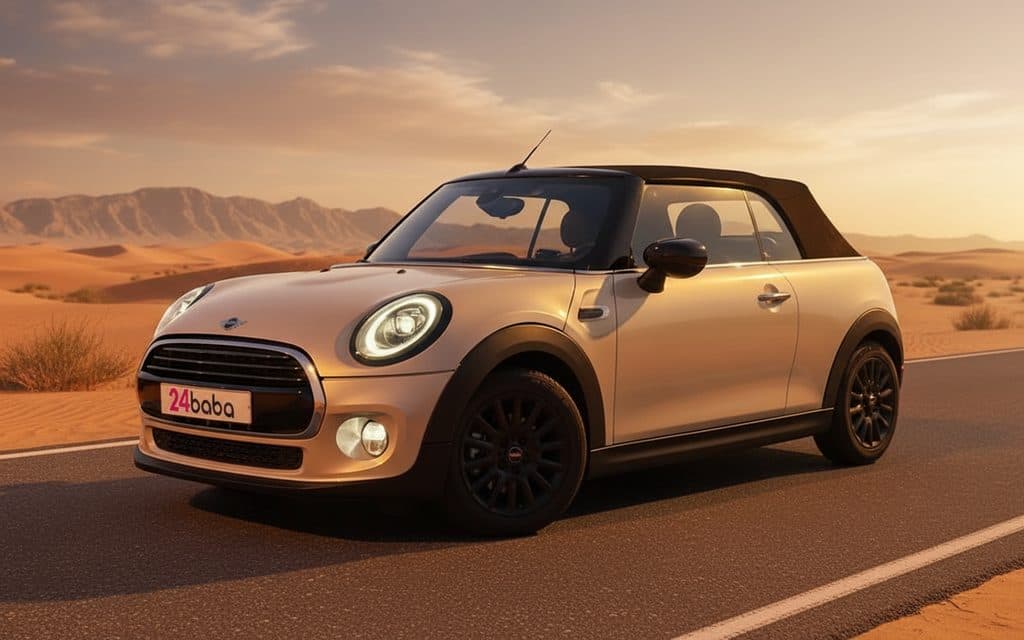 Mini Cooper 2021 White rental in Dubai