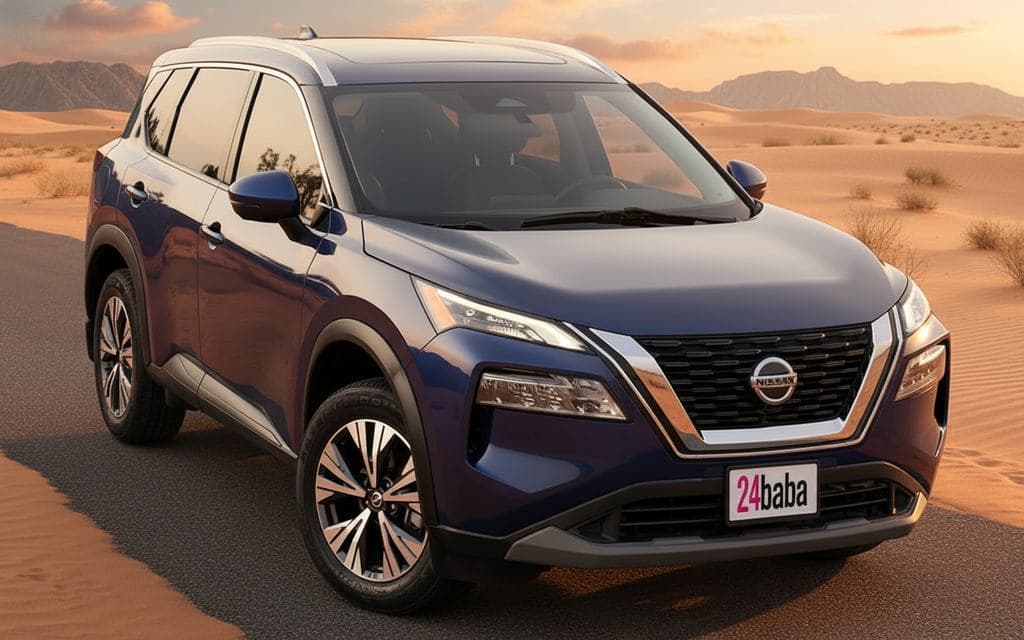 Nissan Rogue 2021 Blue - rental in Dubai