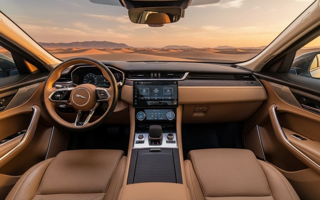 Jaguar E Pace 2022 interior view showing trim