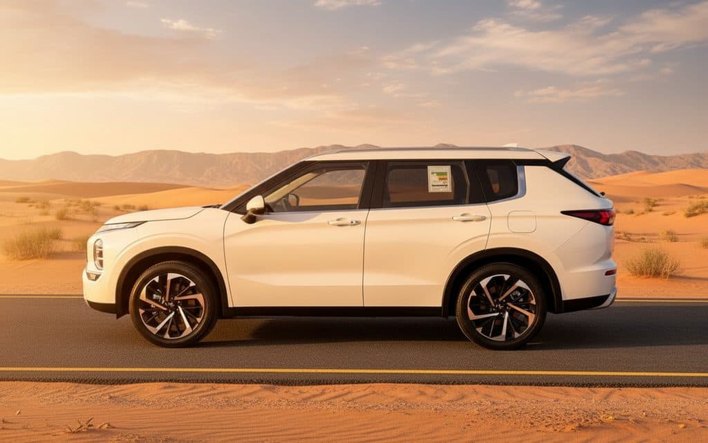 Mitsubishi Outlander 2024 White side profile