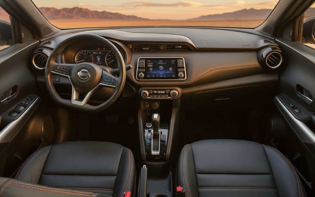 Nissan Kicks 2024 interior view showing trim