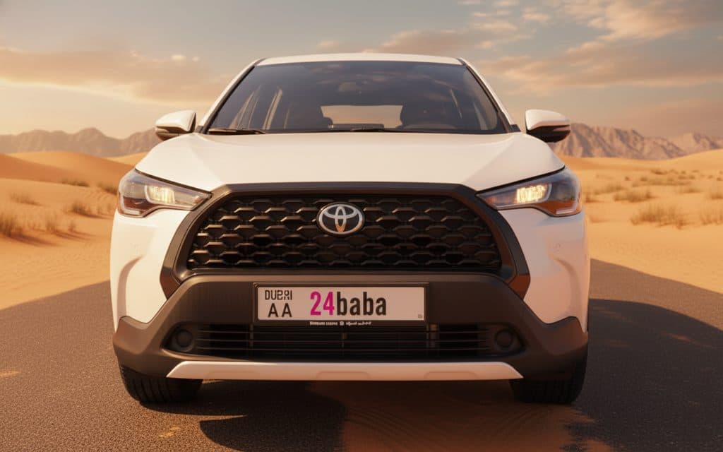 Toyota Corolla Cross 2024 White Hire in Dubai