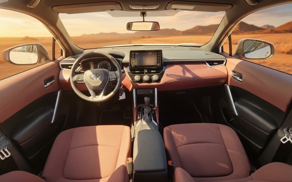 Toyota CorollaCross 2024 interior view showing trim