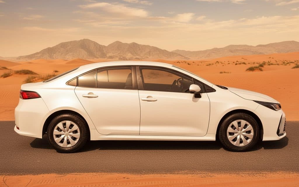 Toyota Corolla 2022 White side profile