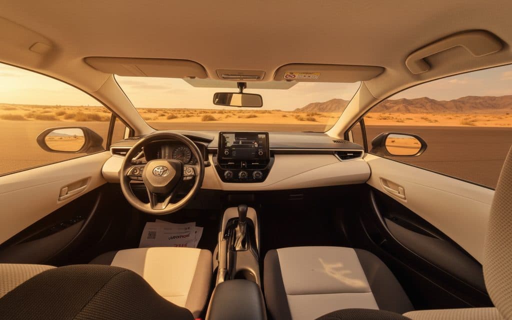 Toyota Corolla 2022 interior view showing trim