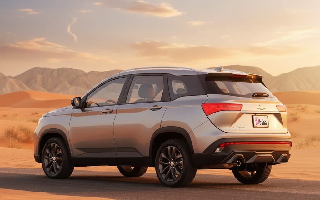 Chevrolet Captiva 2023 Silver rear view showing taillights