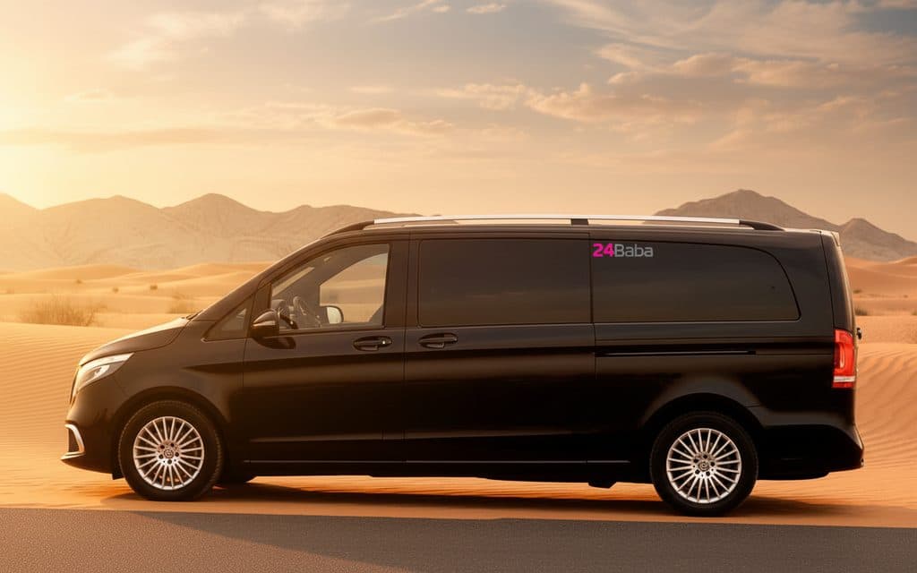 Mercedes V Class 2022 Black side profile