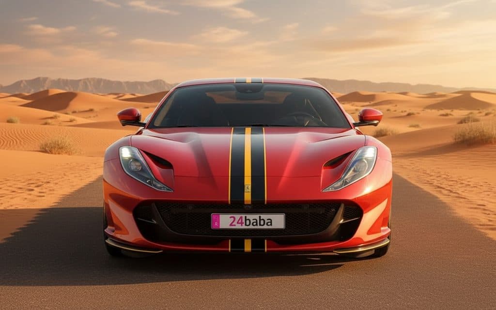 Ferrari 812 2024 Red cover image – rental in Dubai