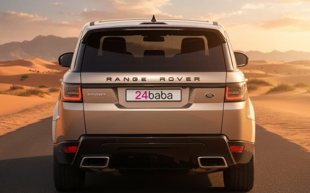 LandRover RangeRoverSport 2021 Brown rear view showing taillights