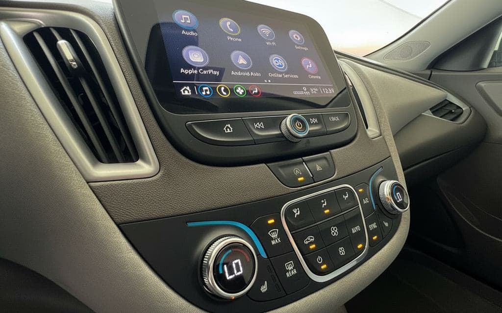 Chevrolet Malibu 2022 interior view showing trim