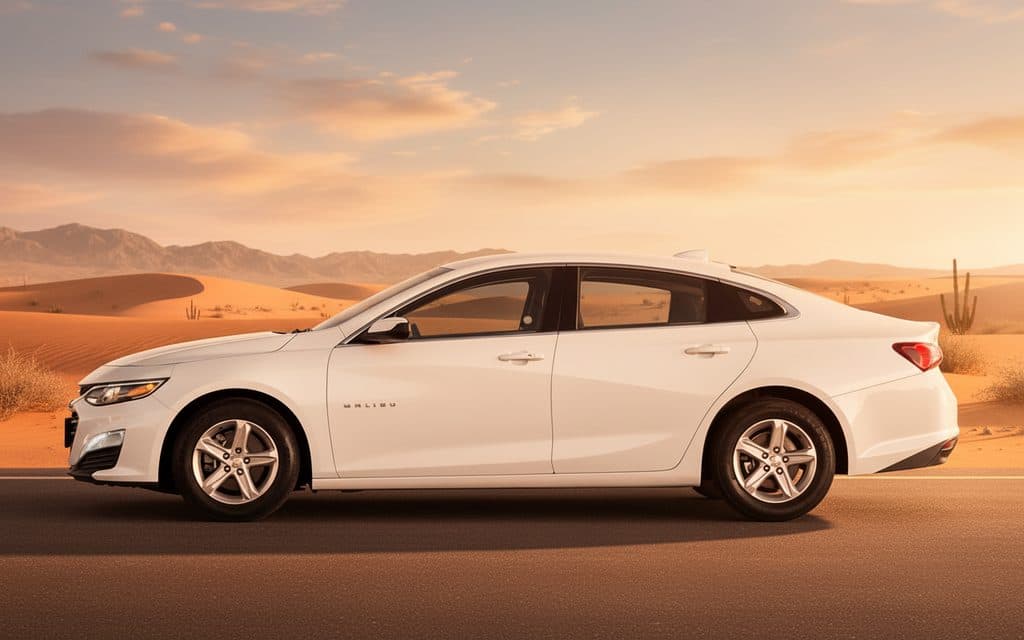 Chevrolet Malibu 2022 White side profile