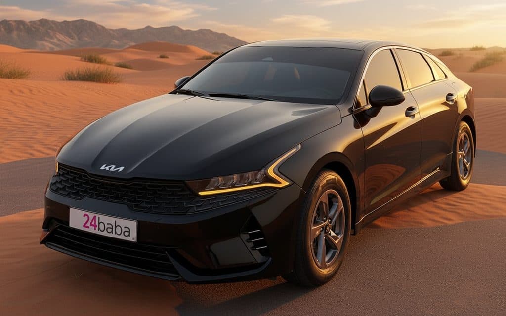 Kia K5 2021 Black - rental in Dubai