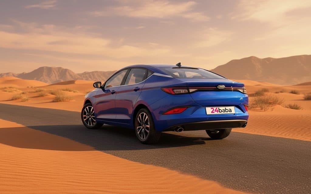 Jac J7 2023 Blue rear view showing taillights