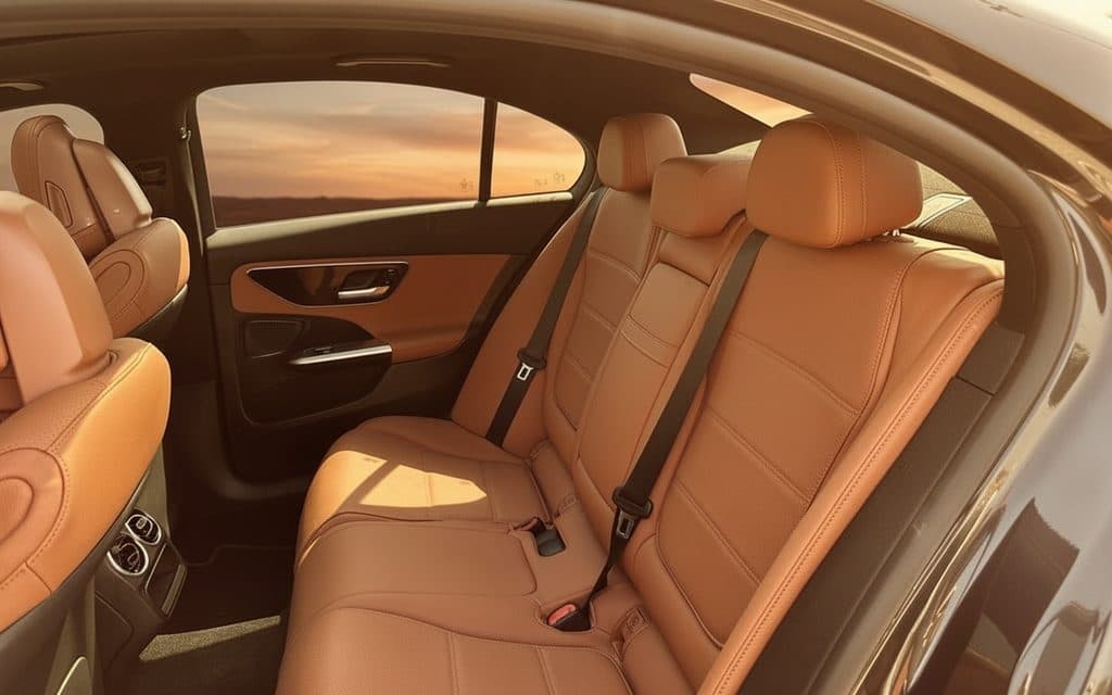 Mercedes C300 2022 leather seats and cabin