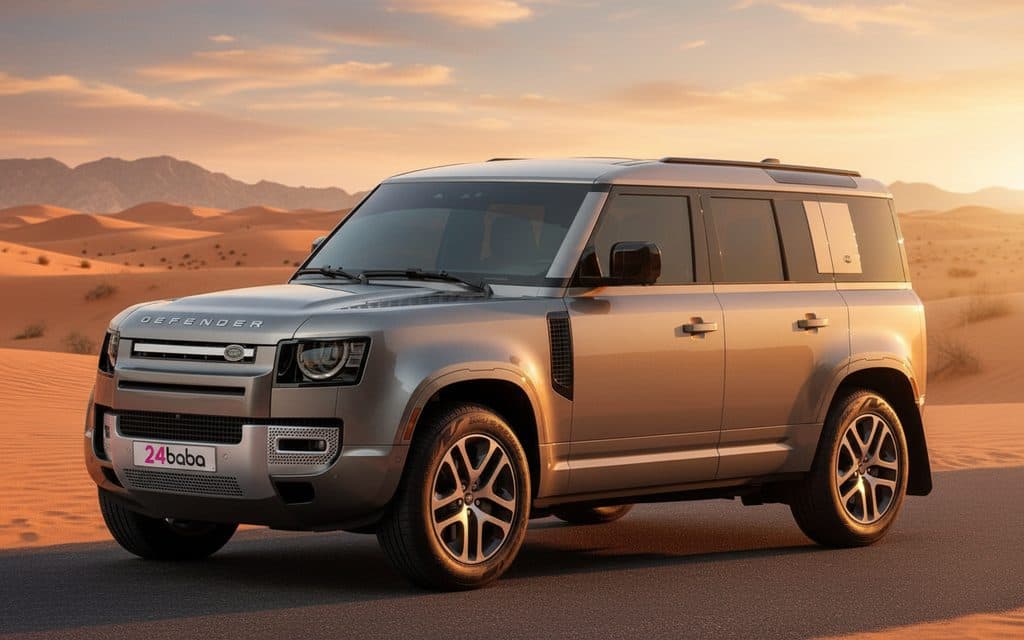 Hire Land Rover Defender 2022 Grey rental in Dubai