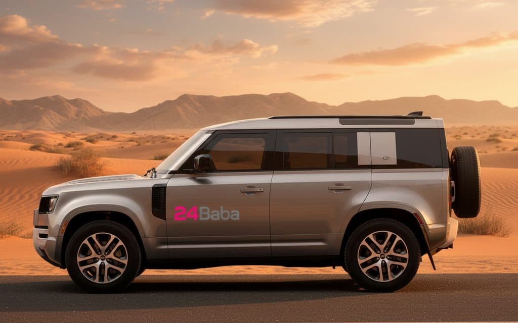 LandRover Defender 2022 Grey side profile