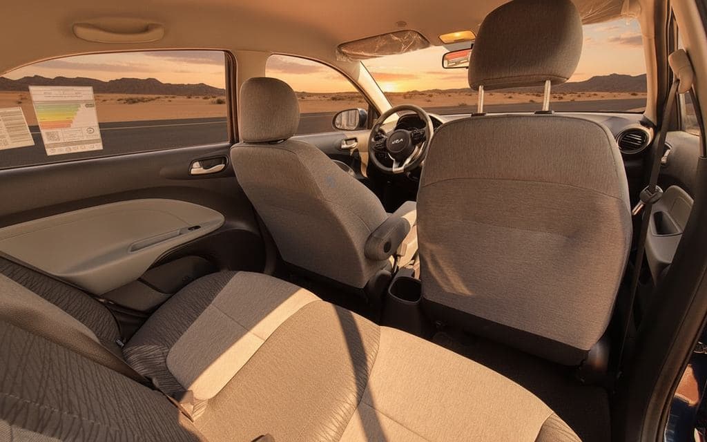 Kia Pegas 2023 leather seats and cabin