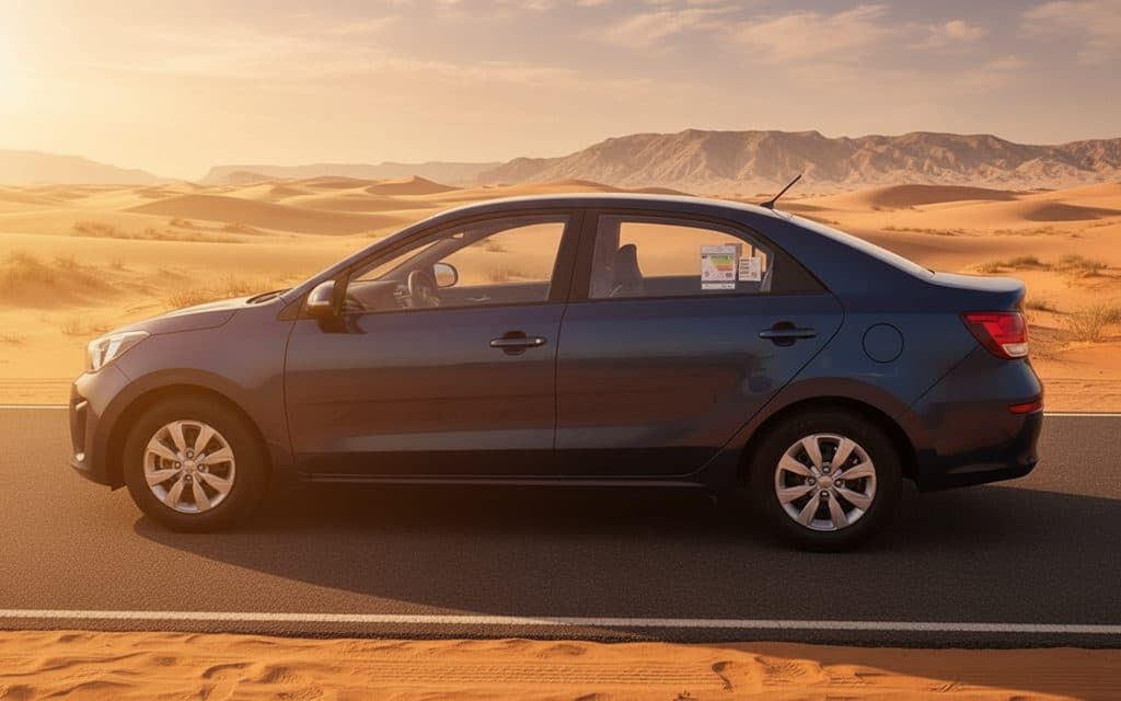 Kia Pegas 2023 Blue side profile