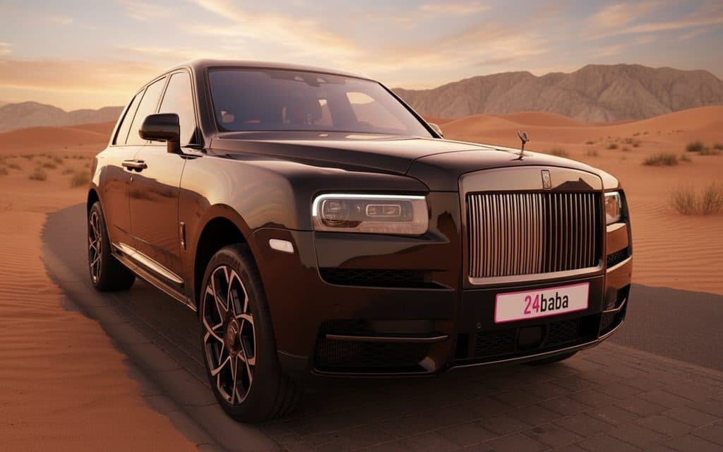 RollsRoyce Cullinan 2024 Black rental in Dubai