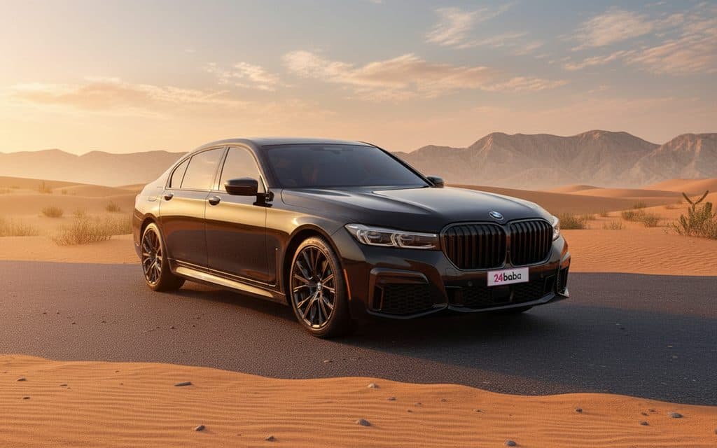 Hire Bmw 740 2022 Black in Dubai