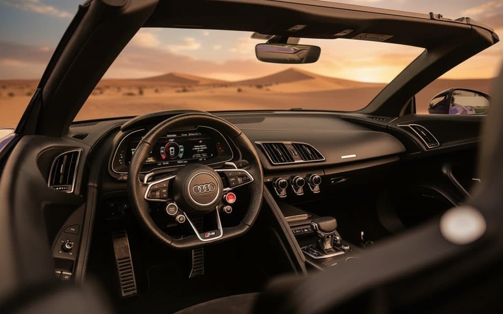 Audi R8 2022 dashboard and infotainment