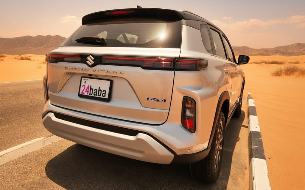 Suzuki Vitara 2023 Silver rear view showing taillights