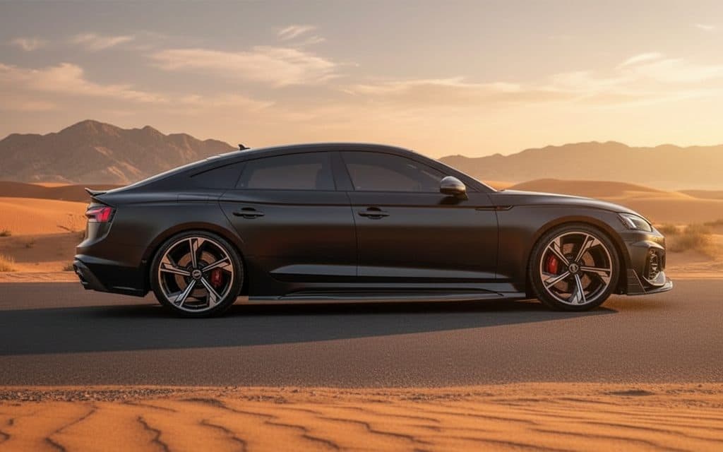 Audi Rs5 2023 Black side profile