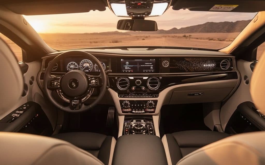 RollsRoyce Ghost 2022 dashboard and infotainment