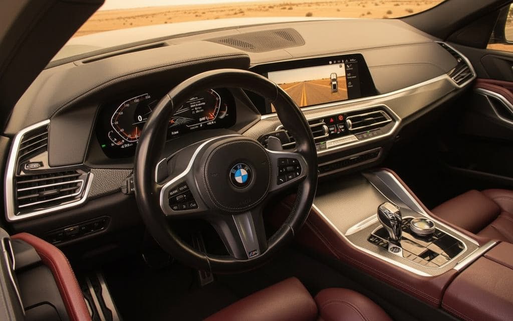 Bmw X6 2022 dashboard and infotainment