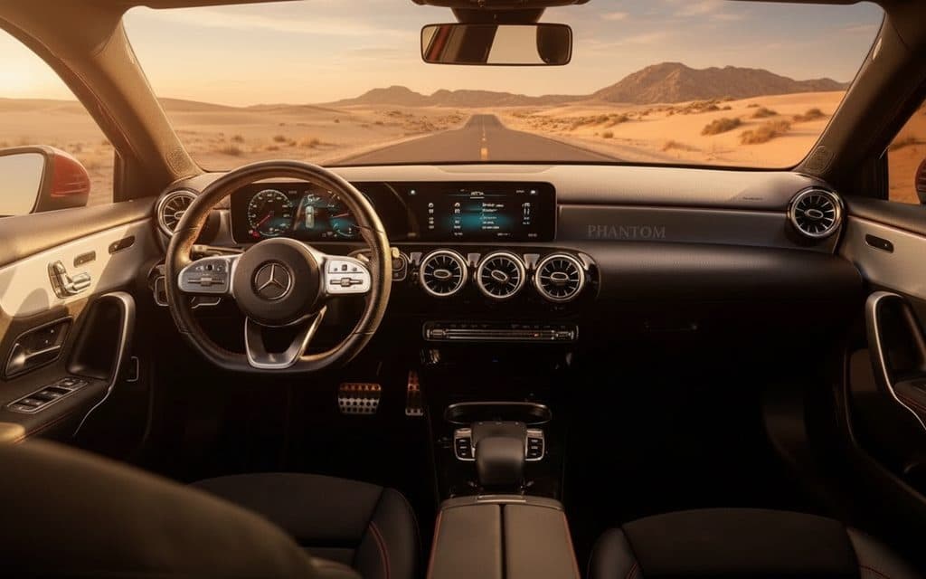 Mercedes A200 2025 dashboard and infotainment