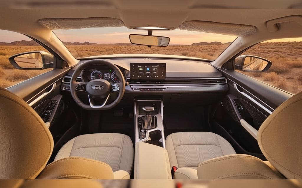 Geely Emgrand 2025 interior view showing trim