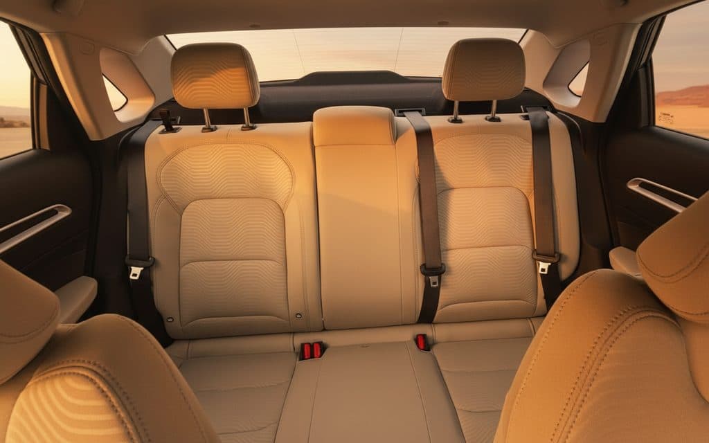 Geely Emgrand 2025 leather seats and cabin – rental in Dubai