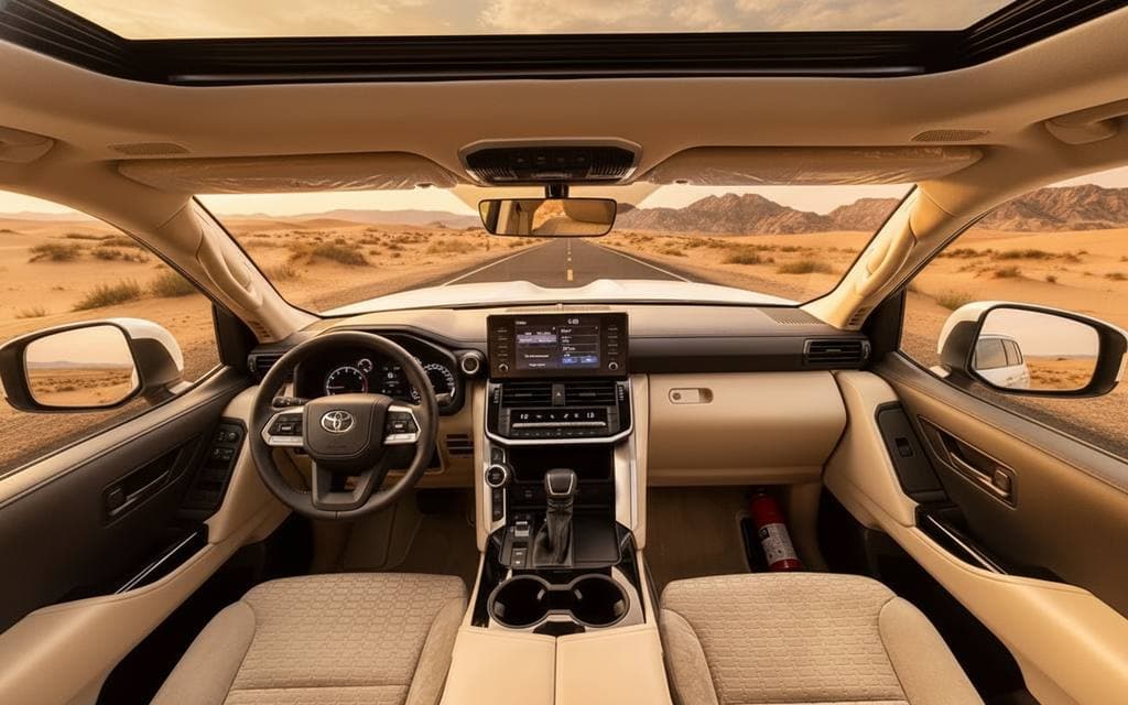Toyota Land Cruiser 2024 dashboard and infotainment