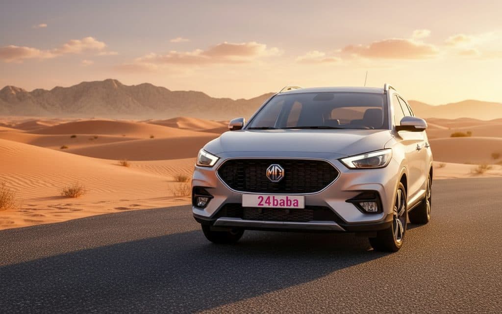 Mg Zs 2023 Grey front view with headlights