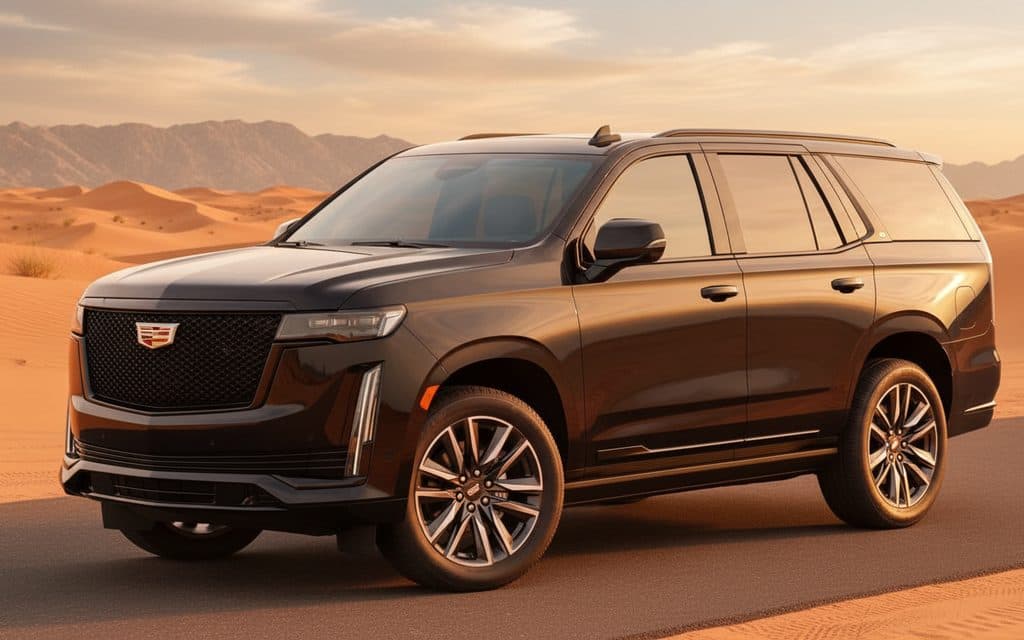 Black Cadillac Escalade 2022 - rental in Dubai