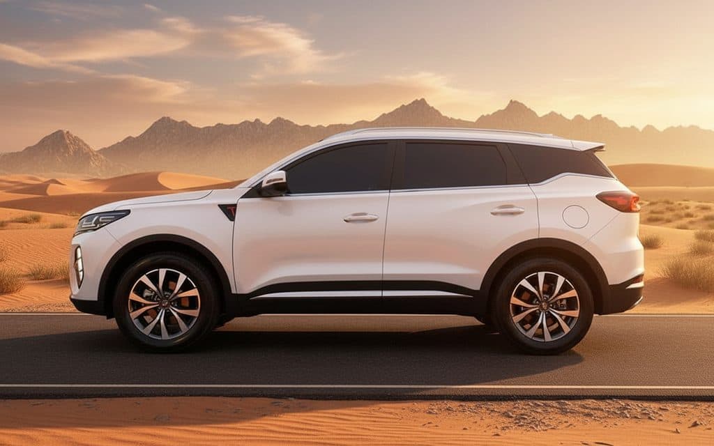 Chery Tiggo7 2025 White side profile