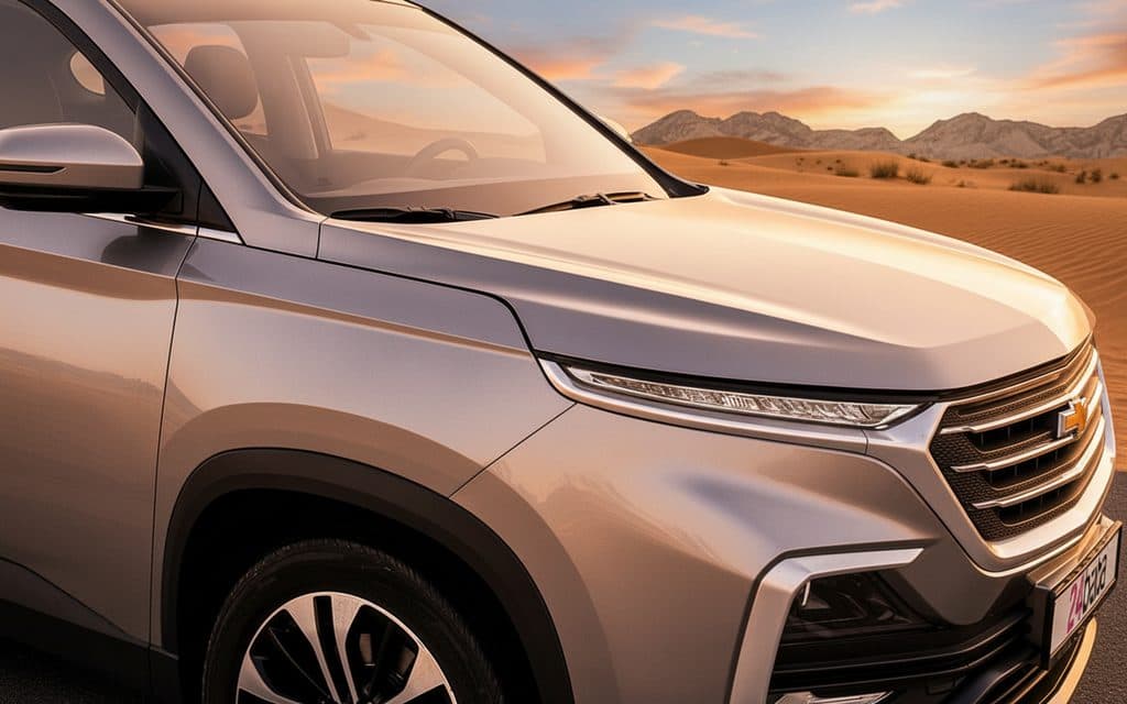 Chevrolet Captiva 2024 Grey front view with headlights