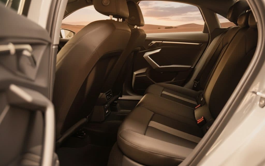 Audi A3 2025 leather seats and cabin – rental in Dubai