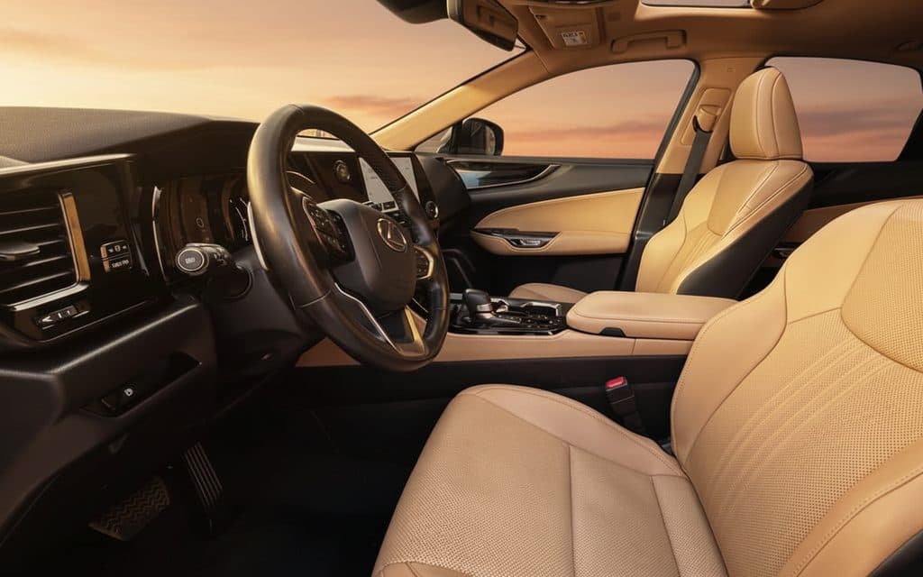 Lexus Nx 2023 leather seats and cabin