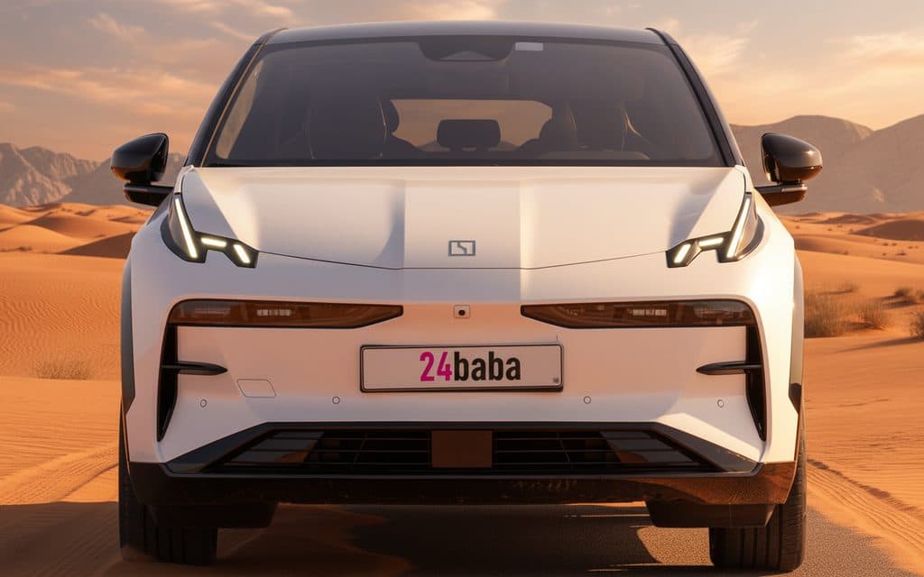 Zeekr X 2025 White front view with headlights