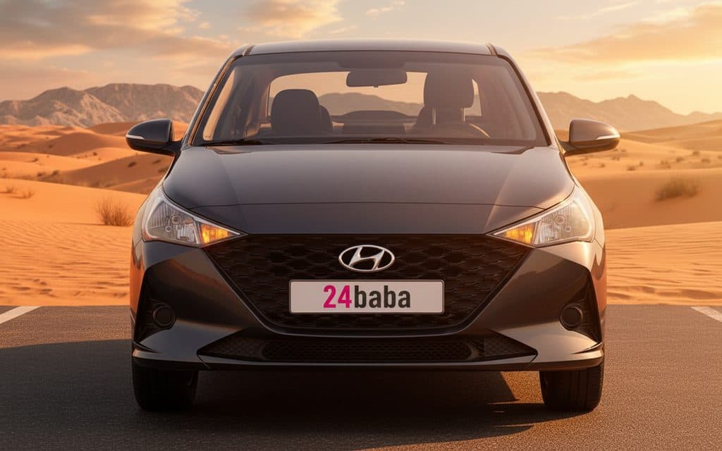 Rent Hyundai Accent 2023 Black in Dubai