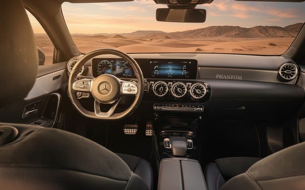 Mercedes A200 2020 dashboard and infotainment