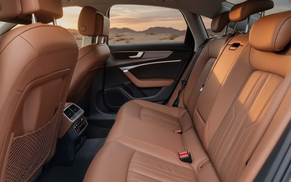 Audi A6 2022 leather seats and cabin