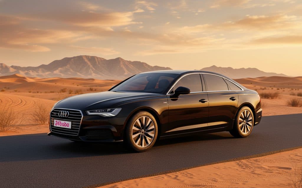 Audi A6 2022 Black side profile