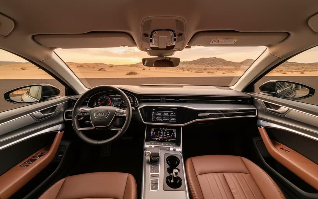 Audi A6 2022 dashboard and infotainment