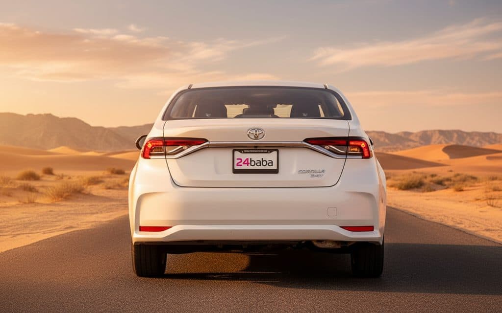 Toyota Corolla 2022 Black rear view showing taillights