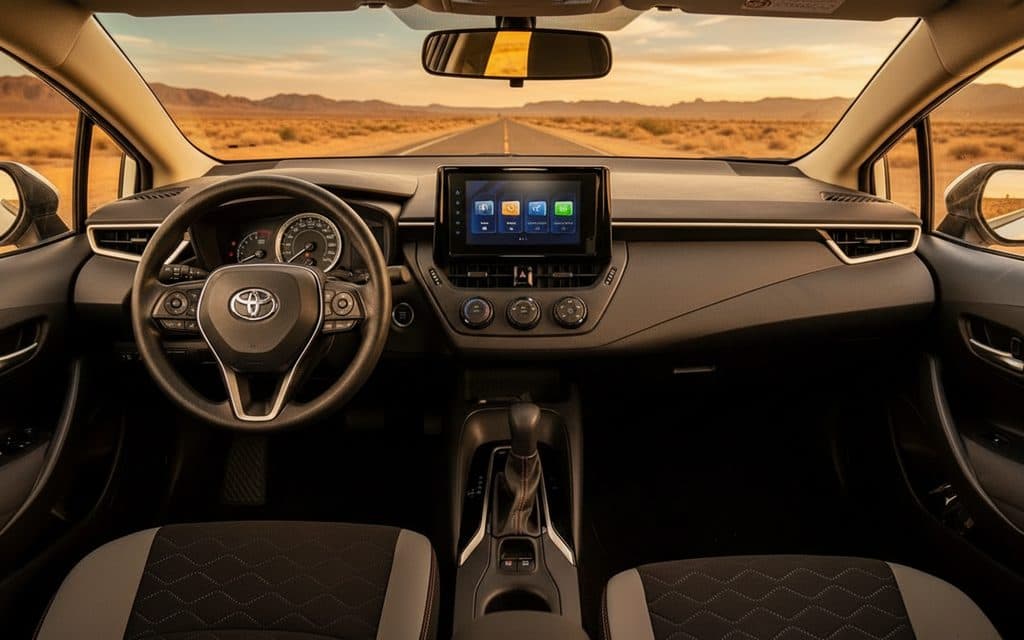 Toyota Corolla 2022 dashboard and infotainment