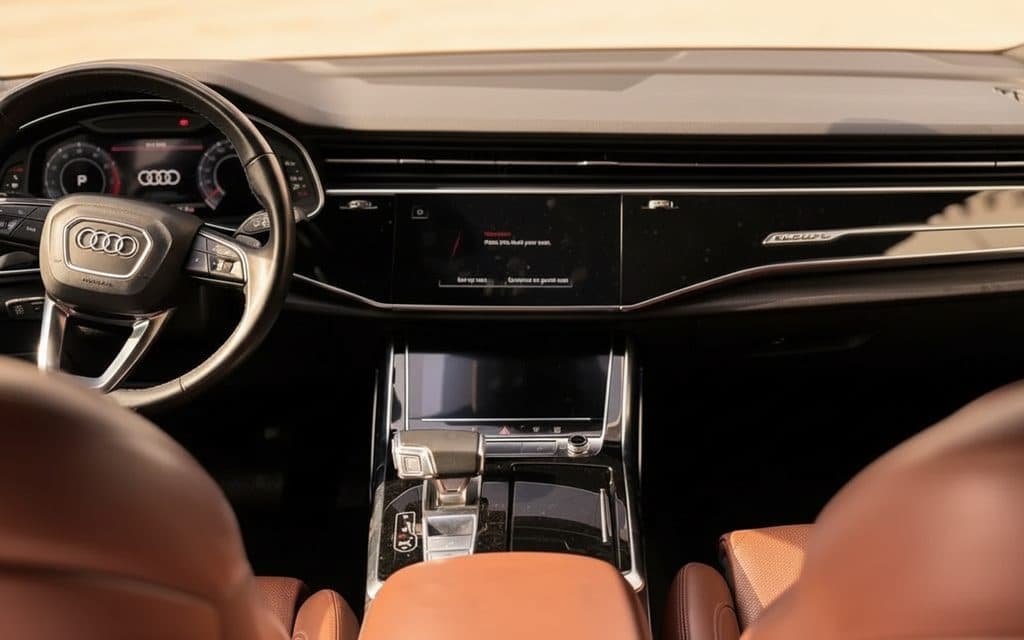 Audi Q8 2022 dashboard and infotainment