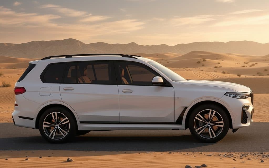 Bmw X7 2022 White side profile