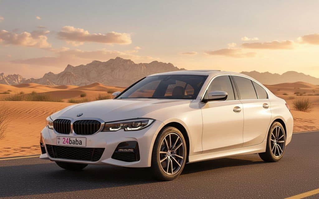 Hire Bmw 330 2020 White rental in Dubai